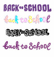 big set welcome back to school labels vector image vector image