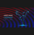 breakdancer dancing and making a frieze on one vector image vector image