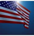 american flag vector image