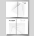 layout two a4 cover mockups design vector image
