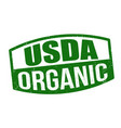 Usda organic sign or stamp Royalty Free Vector Image