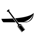 rowing icon vector image