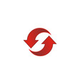 circle arrow logo vector image