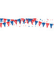 usa flags banner triangle american vector image
