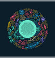 bright frame for your text summer patterns vector image vector image