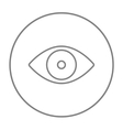 eye line icon vector image