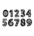 Vintage numbers set Royalty Free Vector Image - VectorStock