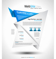 origami website vector image vector image