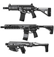 airsoft gun design vector image vector image
