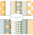 autumn seamless patterns vector image