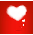 cloud from hearts vector image vector image