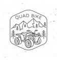 quad bike club summer camp vector image vector image