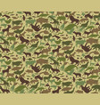 seamless camouflage pattern with animals for kids vector image