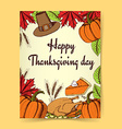 sketch thanksgiving poster vector image