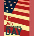 united states independence day holiday 4 july vector image