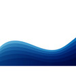 abstract blue wave design background template wavy vector image