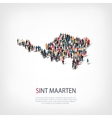 people map country sint maarten vector image