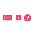 question mark icon red graphic simple image ask vector image vector image