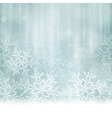 silver blue snowflake winter background vector image vector image