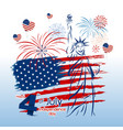 4 july independence day design vector image
