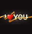 happy valentine s day banner vector image