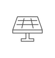 solar panel related linear icon vector image vector image