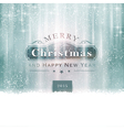 silver blue christmas typography vector image vector image