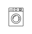 washing machine line icon home appliances symbol vector image
