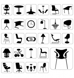 Home furniture Royalty Free Vector Image - VectorStock