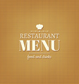 Restaurant menu design on wood background Vector Image