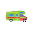 traveler truck isolated mobile home motor vector image vector image