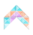abstract triangle background vector image vector image
