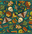 cartoon hand-drawn latin american mexican vector image