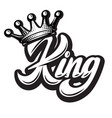 On crown theme with calligraphic Royalty Free Vector Image