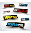 3d panels vector image vector image