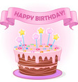 birthday cake vector image