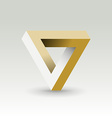 imposible triangle vector image vector image