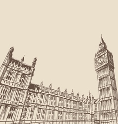 Sketch london city Royalty Free Vector Image - VectorStock