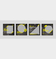 modern social media post in black vector image