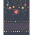 christmas card with snowflakes eps 8 vector image