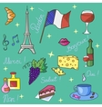 french symbols pattern vector image