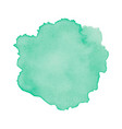 green abstract watercolor isolated on white vector image