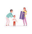 surprise for child boy birthday parents vector image vector image