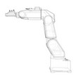 industrial robot manipulator vector image