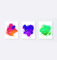 abstract cover set of liquid shapes vector image