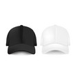 baseball cap collection vector image