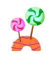 candy land element vector image vector image