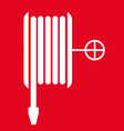 fire hose location safety sign vector image vector image