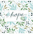 holiday card made hand lettering with inscription vector image