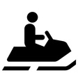 snow mobile vector image